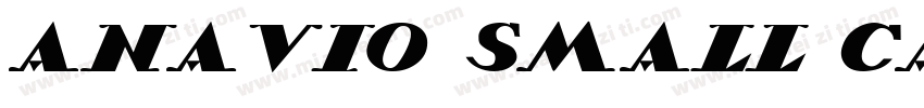 Anavio Small Capital字体转换